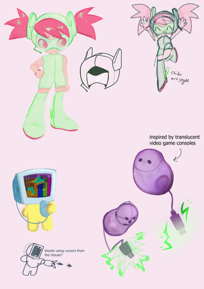 Character and enemy explorations