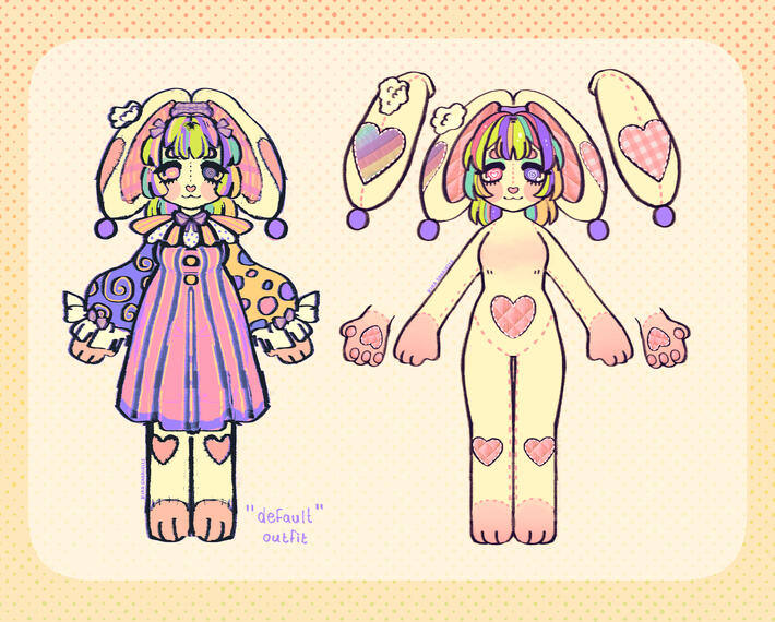 Original character reference sheet