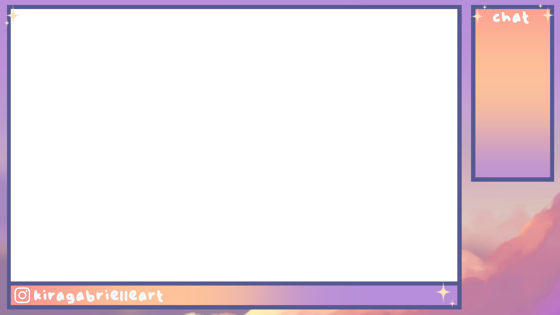 Streaming display overlay (Twitch assets created for personal use)