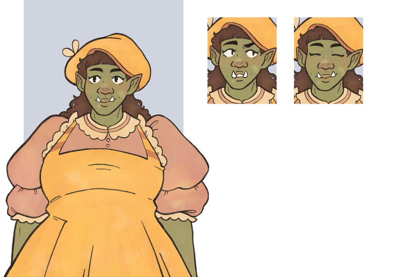 NPC (Baker) character sheet