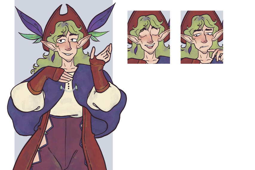 NPC (Poet) character sheet